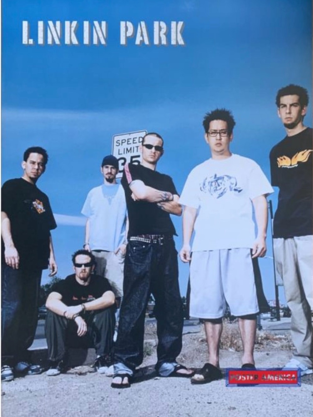Linkin Park Blue Band Photo Poster
